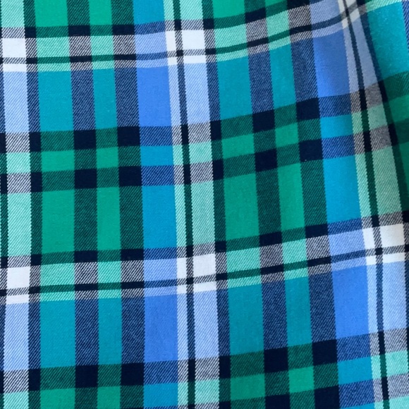 Talbots Petite Blue/Green Plaid Shirt NWOT - Picture 4 of 7